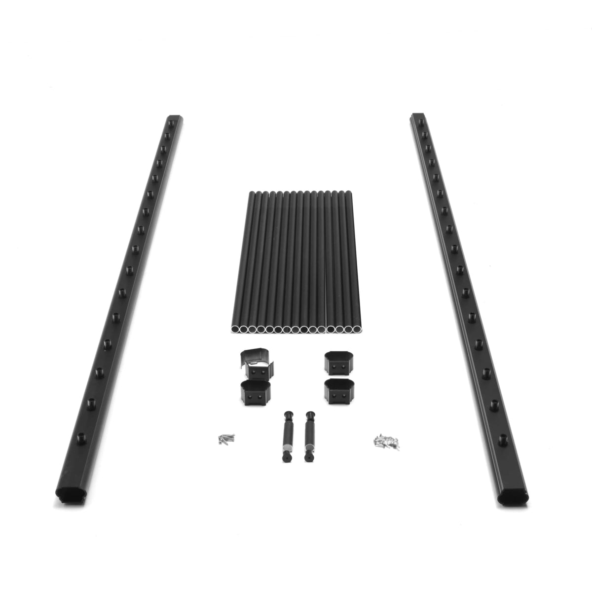 Aluminum Textured Black Line Rail Kit H168