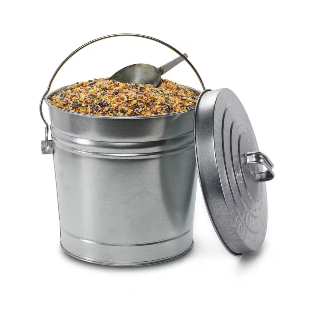 6 Gallon Galvanized Steel Round Trash Can Z4227