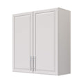 White Wall Cabinet with Adjustable Shelves O74633