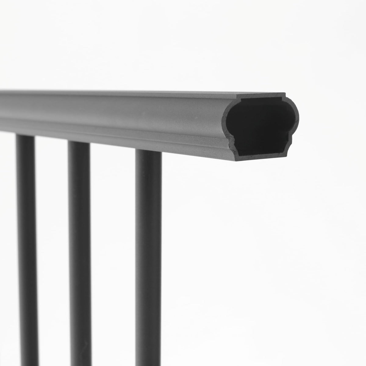 Aluminum Textured Black Line Rail Kit H168