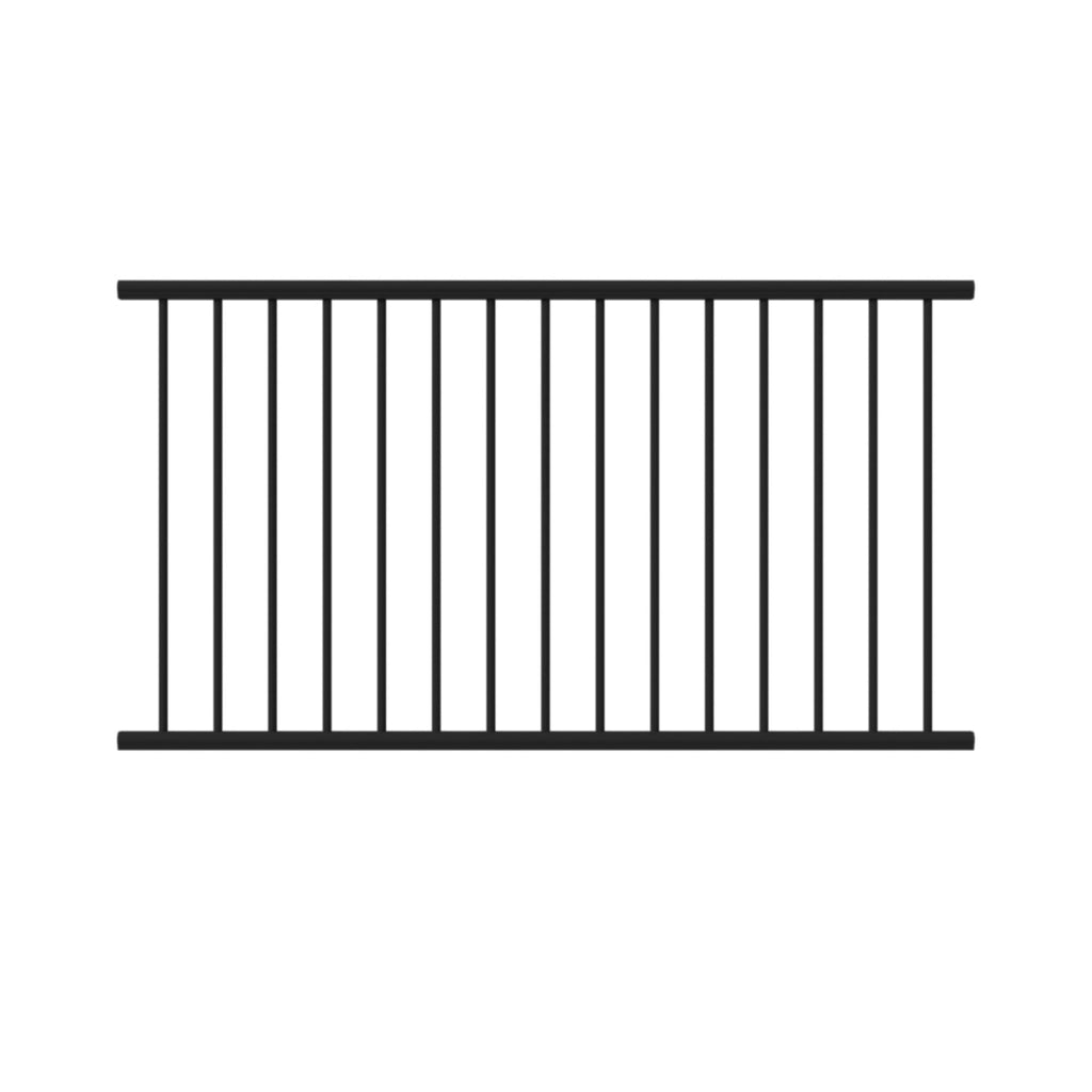 Aluminum Textured Black Line Rail Kit H168