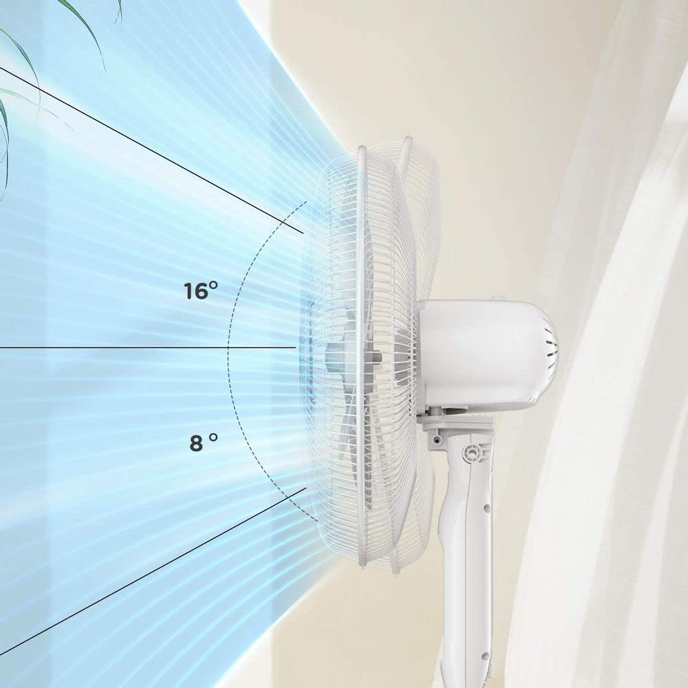 16" Adjustable Oscillating Pedestal Fan with Remote P281078