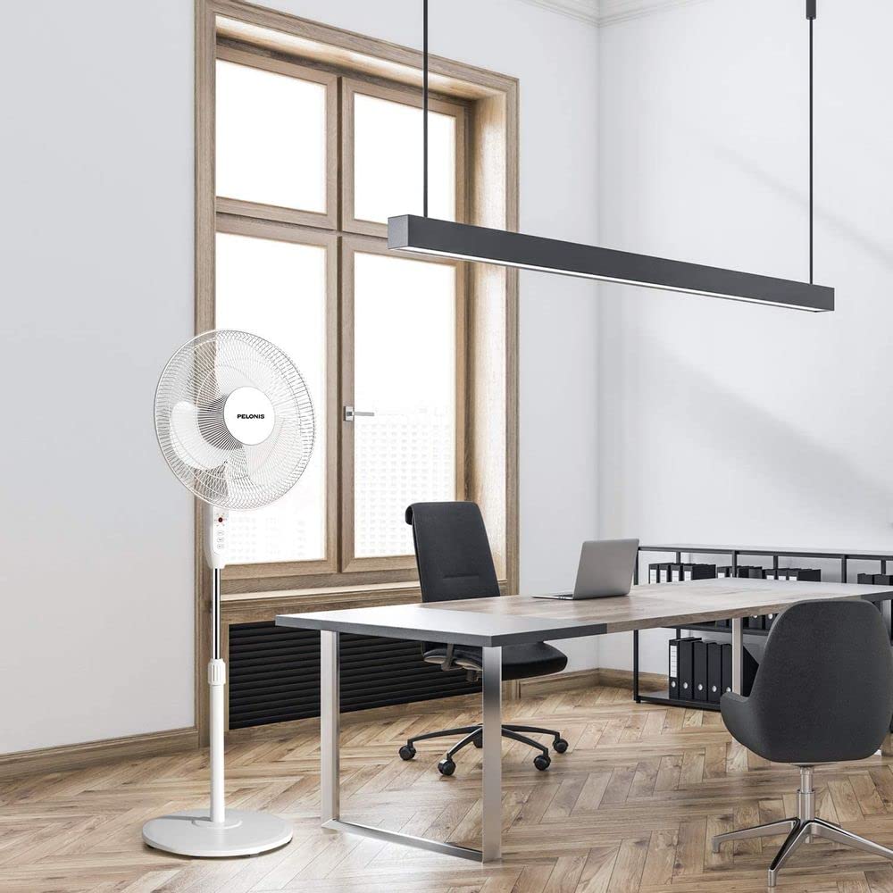 16" Adjustable Oscillating Pedestal Fan with Remote P281078