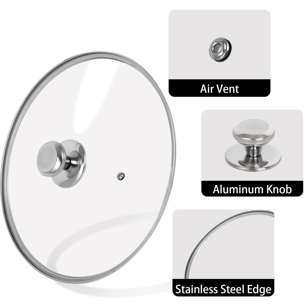 10.25 inch Tempered Glass Lid W58303
