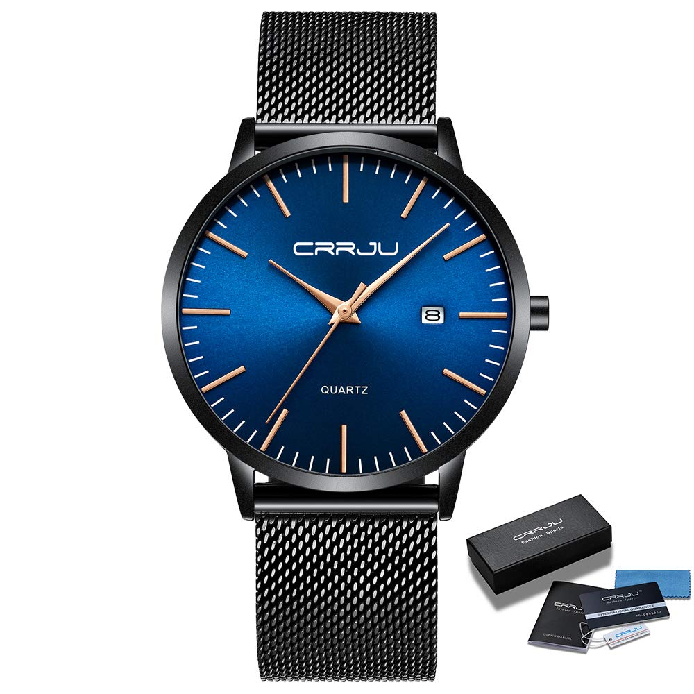Minimalist Auto Date Quartz Waterproof Watch A830