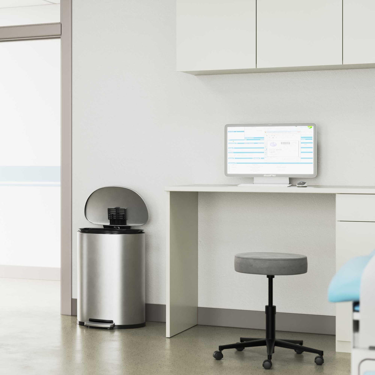 50L Stainless Steel Step Trash Can with Odor Filter and Removable Bucket X35231