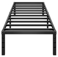 14 Inch Tall Black Metal Platform Twin Size Bed Frame V39540