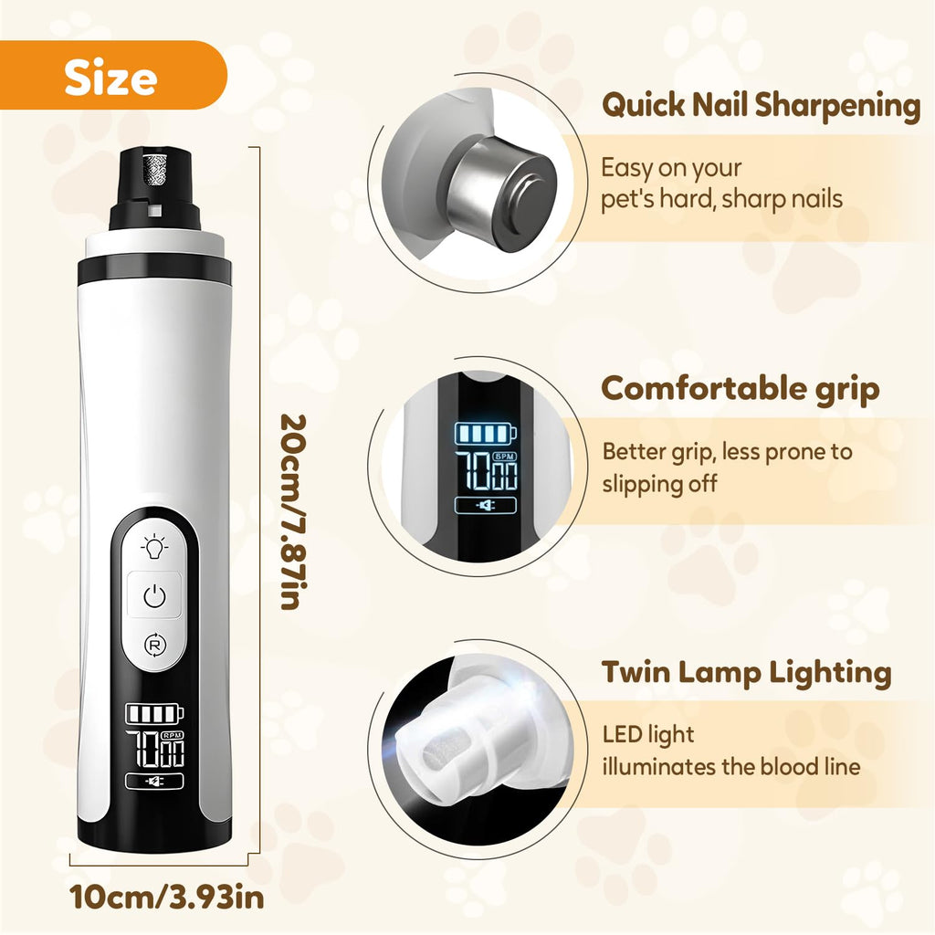 Rechargeable Portable Electric Pet Nail Grinder F639014