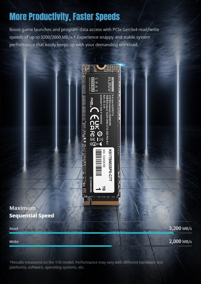 512GB M.2 2280 NVMe PCIe Gen3x4 J4617