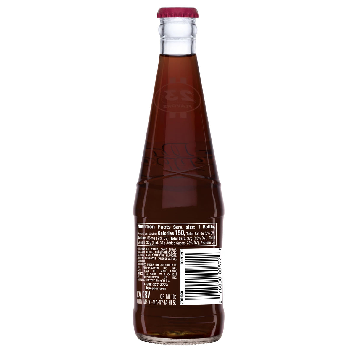 Real Sugar Soda 12 Oz Glass Bottle Pack of 6 U469
