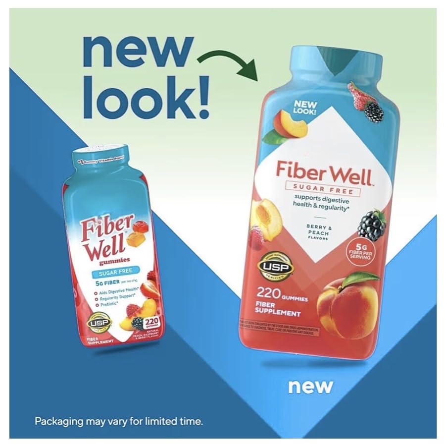 Sugar Free Fiber Gummies with Prebiotic 220 Count V8630