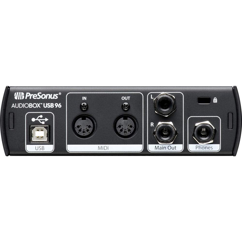 USB Audio MIDI Interface Recording Bundle with Condenser Microphone and Headphones B5375