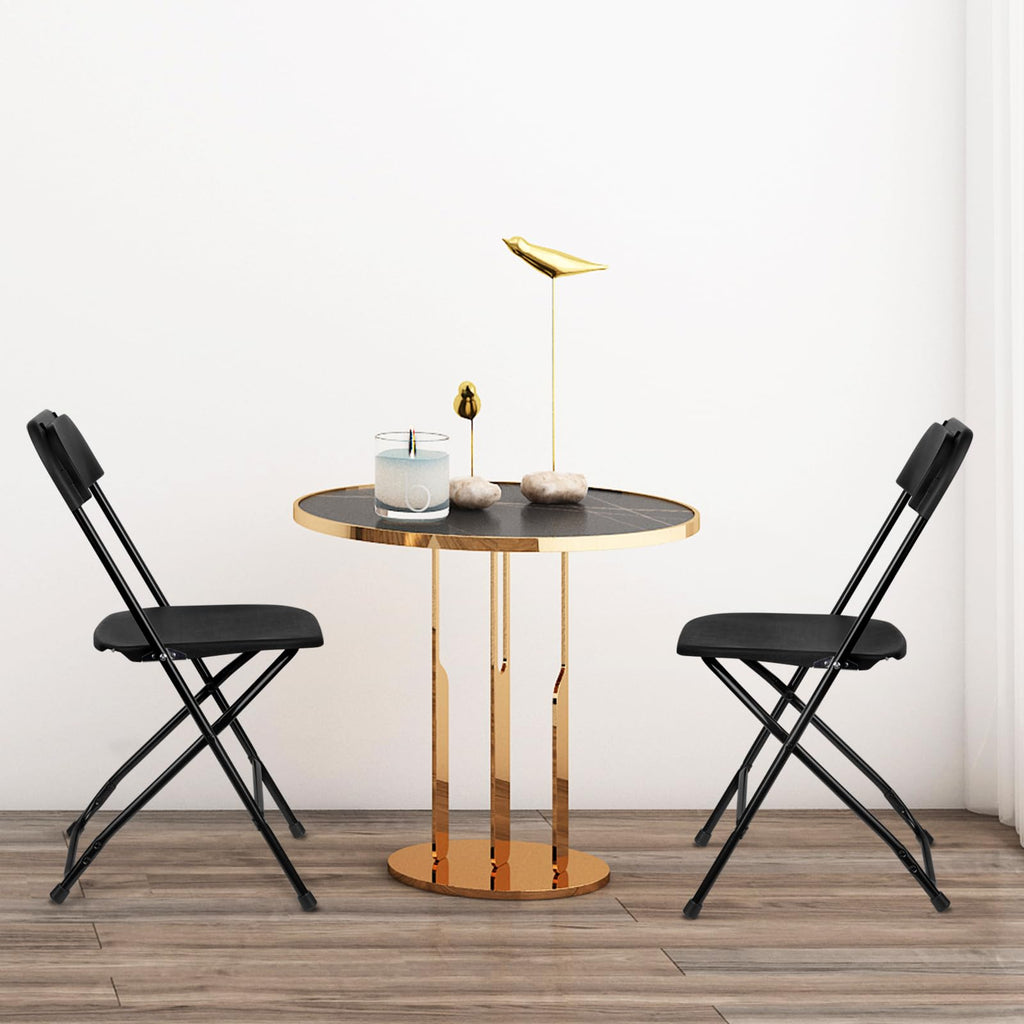 Black Plastic Folding Chairs 10 Pack T739