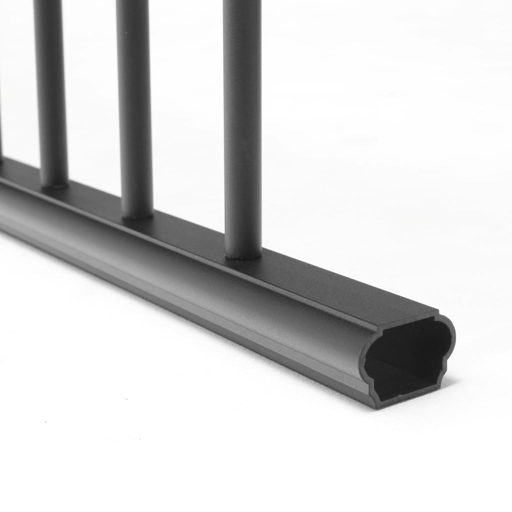 Aluminum Textured Black Line Rail Kit H168