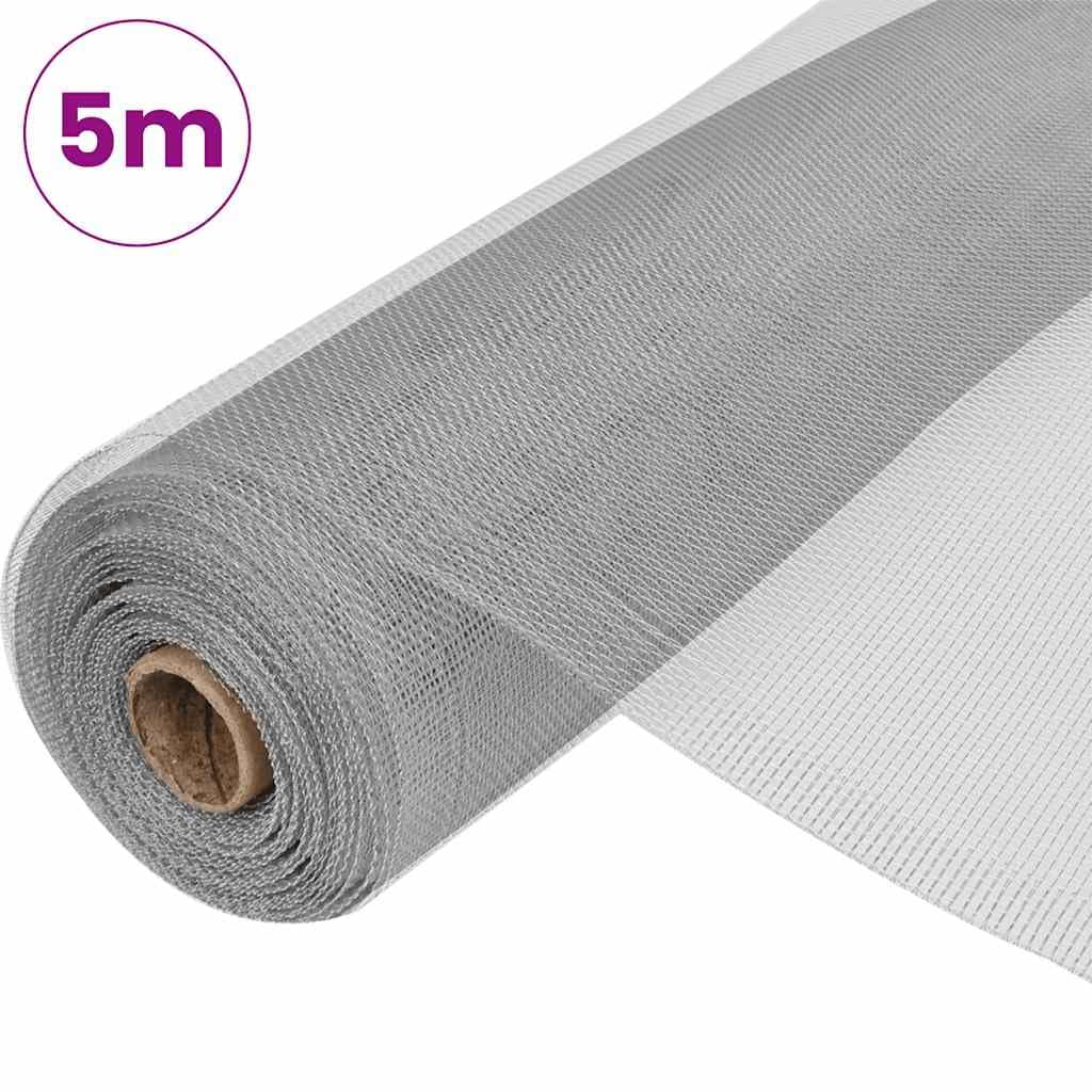 Aluminum Mesh Screen 39.4x196.9 Inches Silver W718383