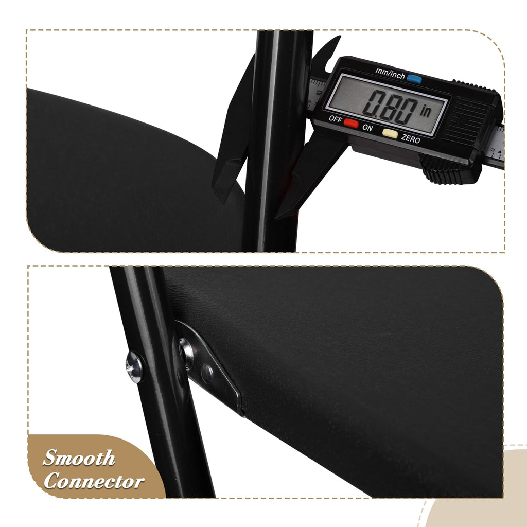 Black Plastic Folding Chairs 10 Pack T739