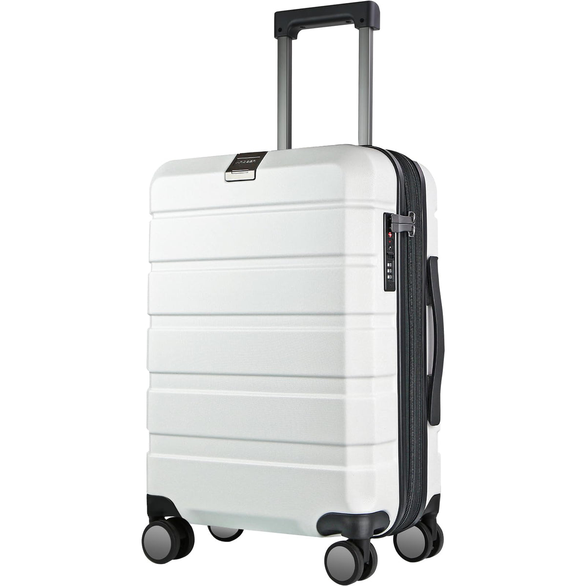 Hardside Expandable Carry On Luggage with Spinner Wheels, TSA Lock, USB Port, 20-Inch, White H48738