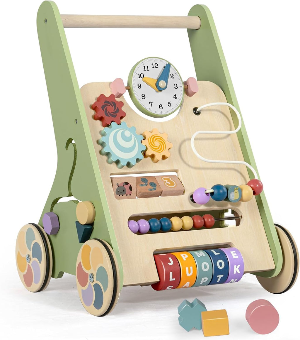 Wooden Push Walker with Wheels S87728