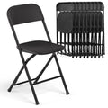 Black Plastic Folding Chairs 10 Pack T739