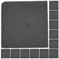 12pcs Natural Stone Coasters with Non Slip Bottom W679653