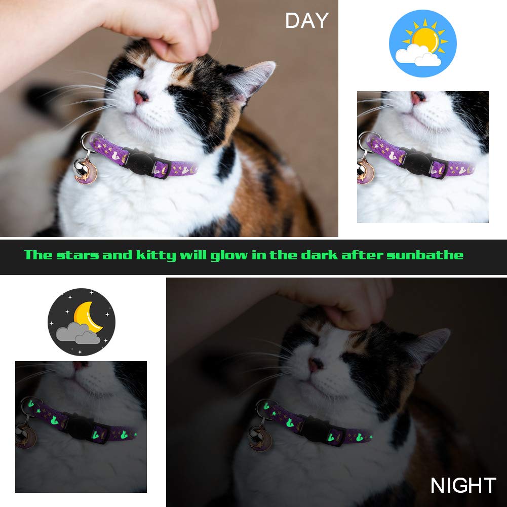 Breakaway Cat Collar with Bells 4PCS O816