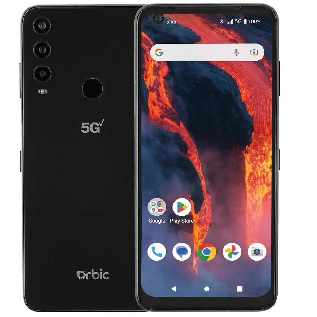 5G Smartphone 64GB 6GB 6.78" HD+ 48MP Triple Camera Black J6942