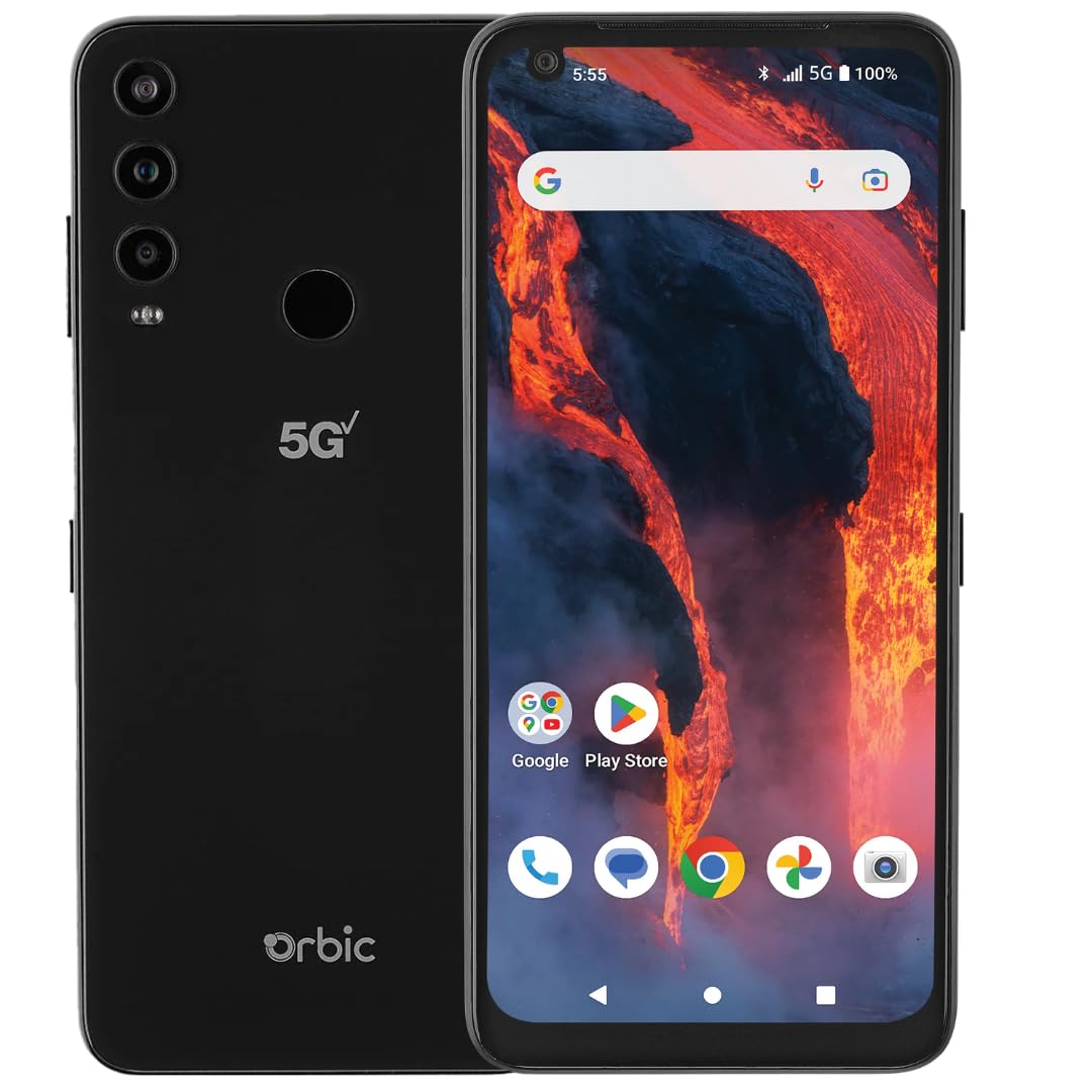 5G Smartphone 64GB 6GB 6.78" HD+ 48MP Triple Camera Black J6942