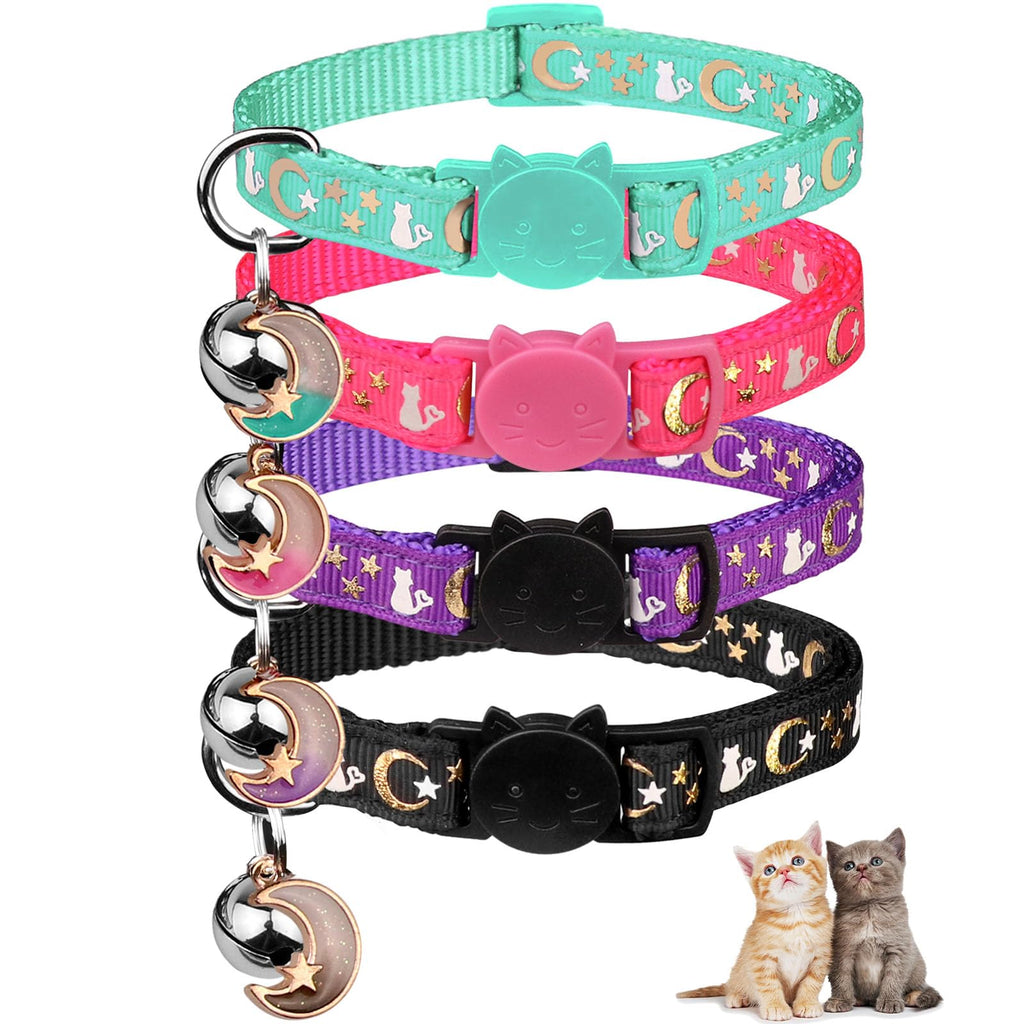 Breakaway Cat Collar with Bells 4PCS O816