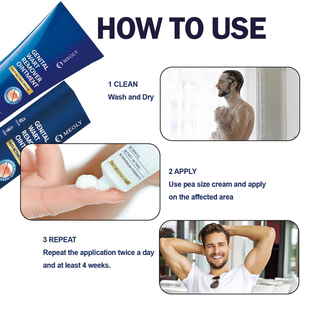 Genital Wart Remover Cream 0.7 oz H164