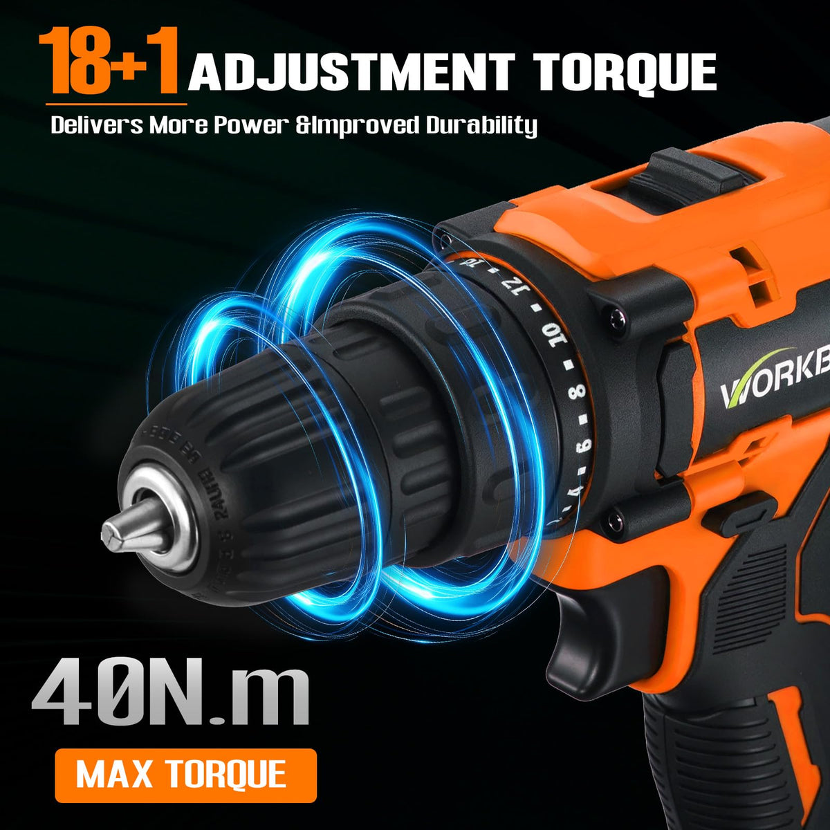21V Cordless Drill Set with Battery Charger Y205878