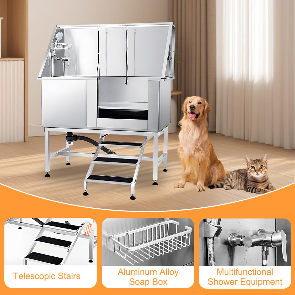 Stainless Steel Dog Grooming Tub P118456