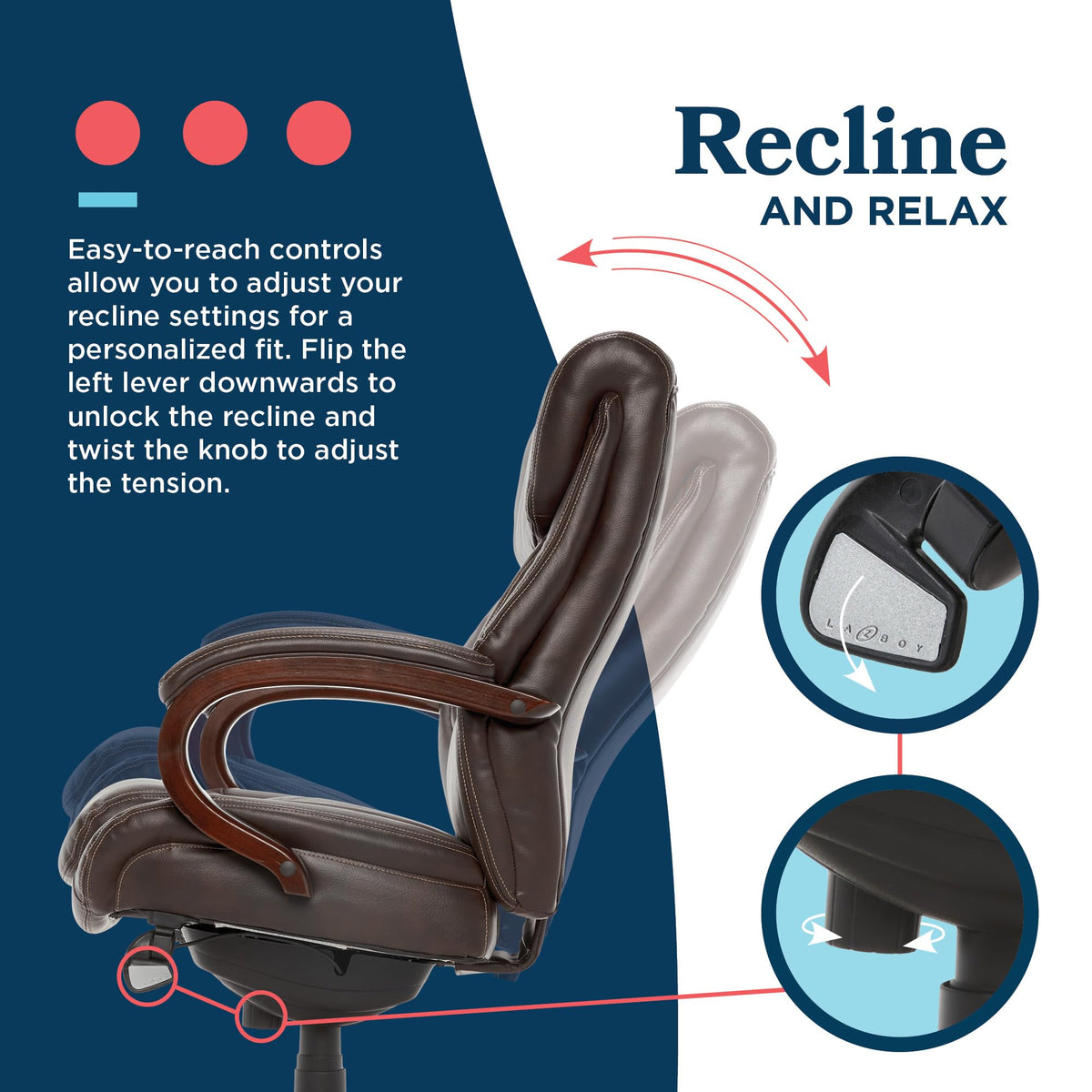 Executive Ergonomic Office Chair with Lumbar Support A440