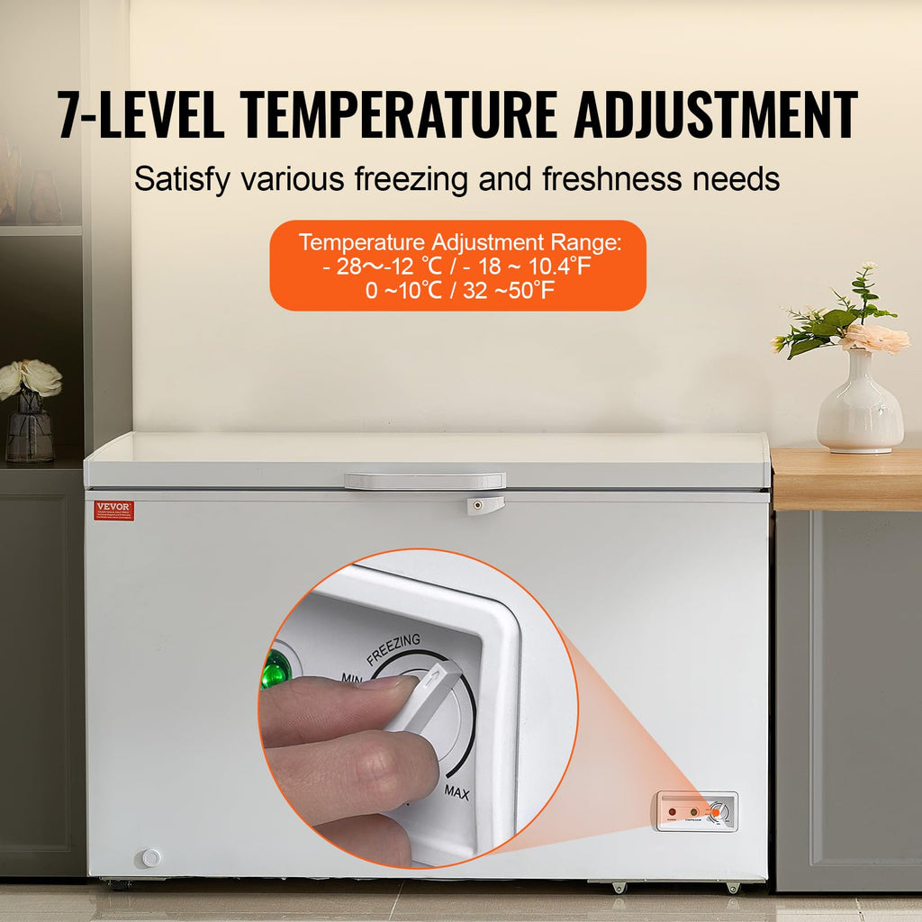 12.8 Cu.ft Chest Freezer with 4 Removable Baskets F14216