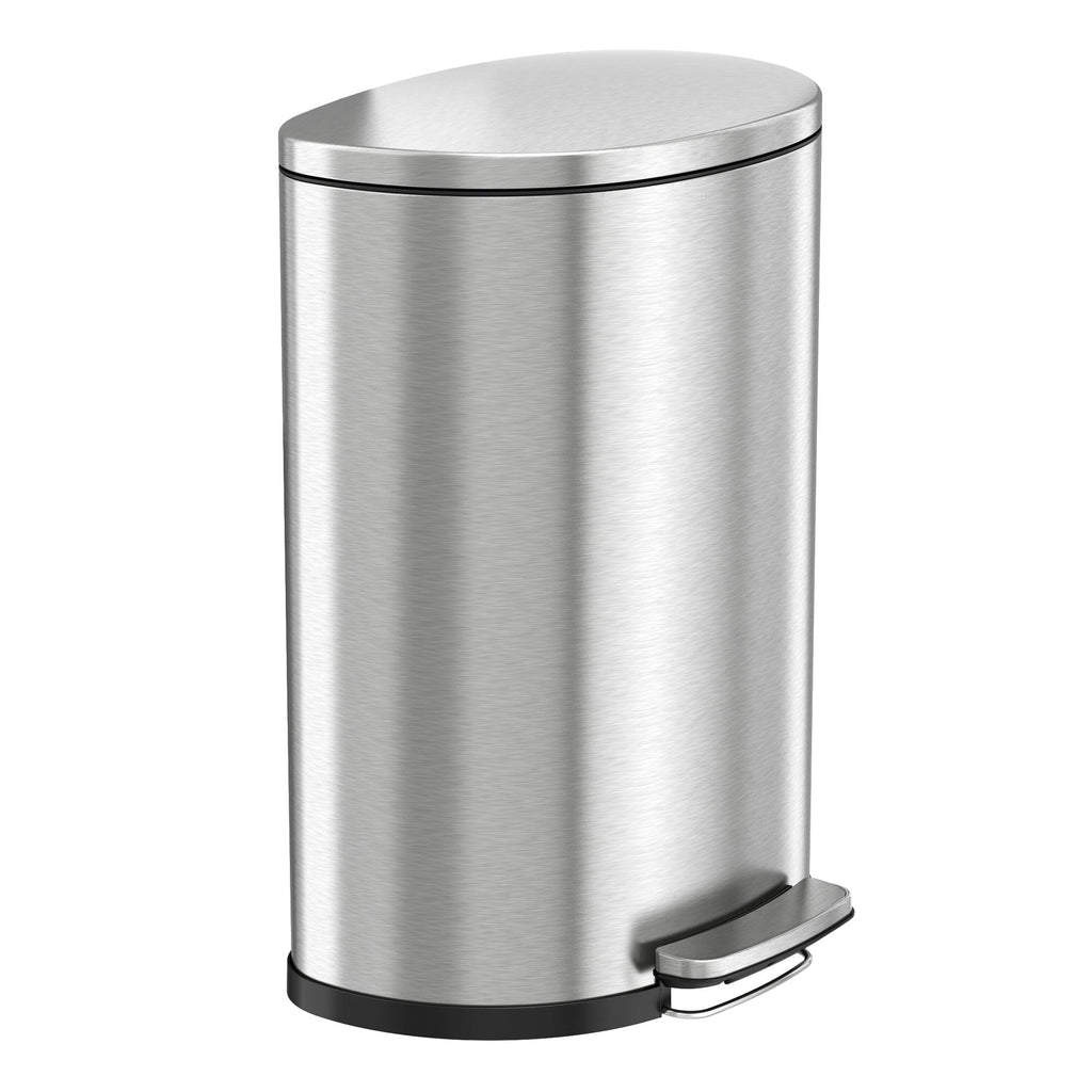 50L Stainless Steel Step Trash Can with Odor Filter and Removable Bucket X35231