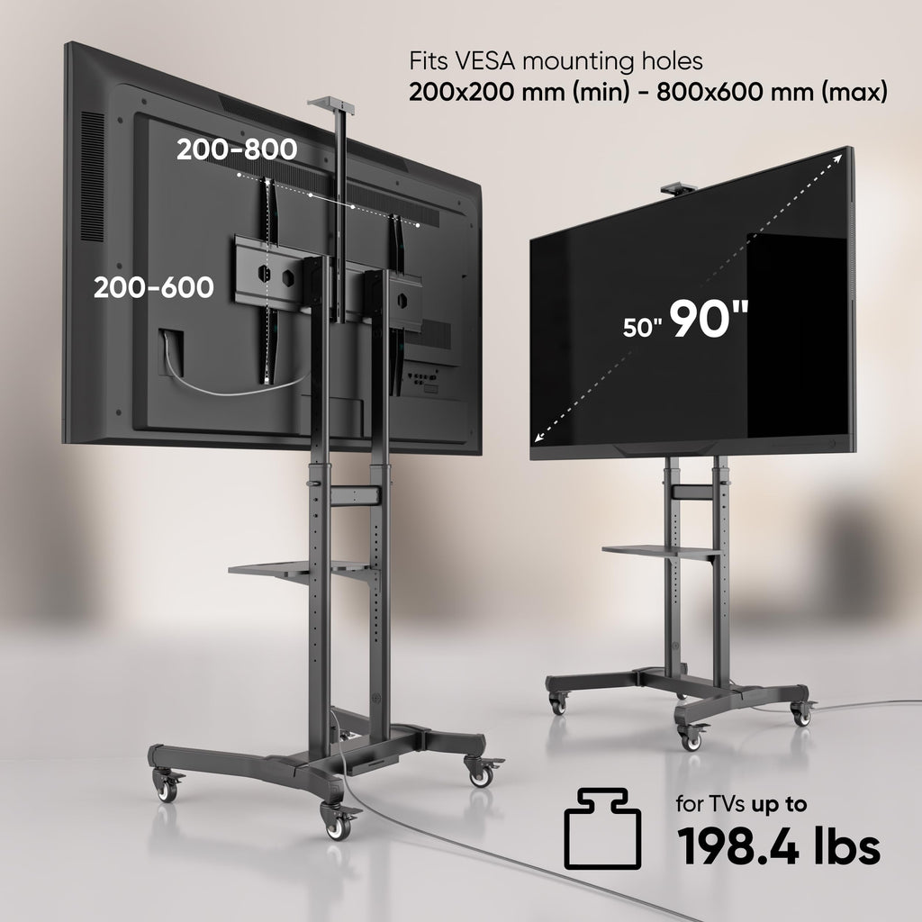 Mobile TV Stand 50-90 Inch Black J6550