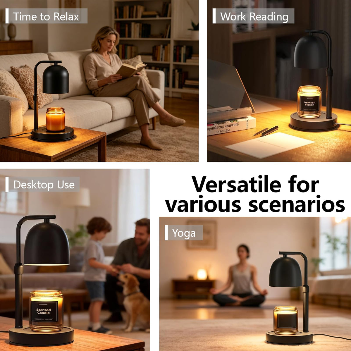 Adjustable Height App Controlled Candle Warmer Lamp with Timer W118