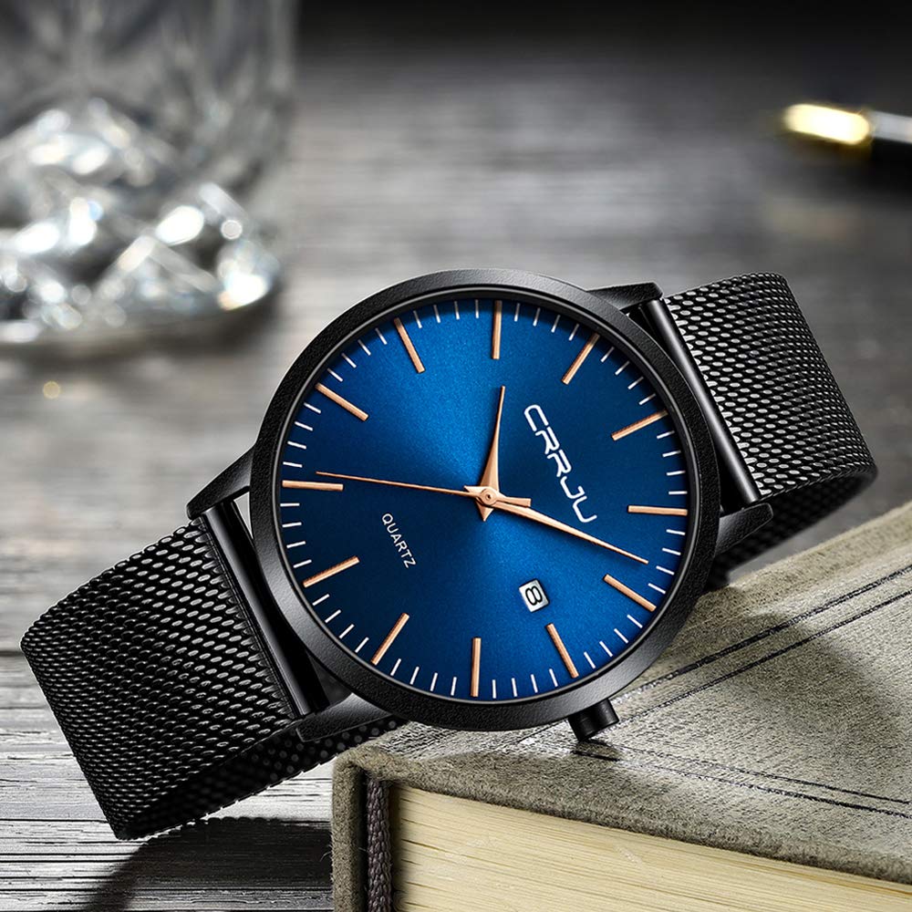 Minimalist Auto Date Quartz Waterproof Watch A830