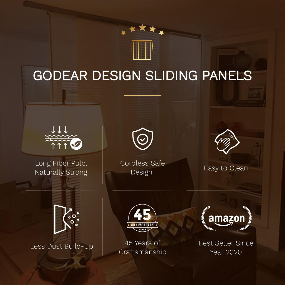 Natural Woven Light Filtering Panel Track Blinds U1348