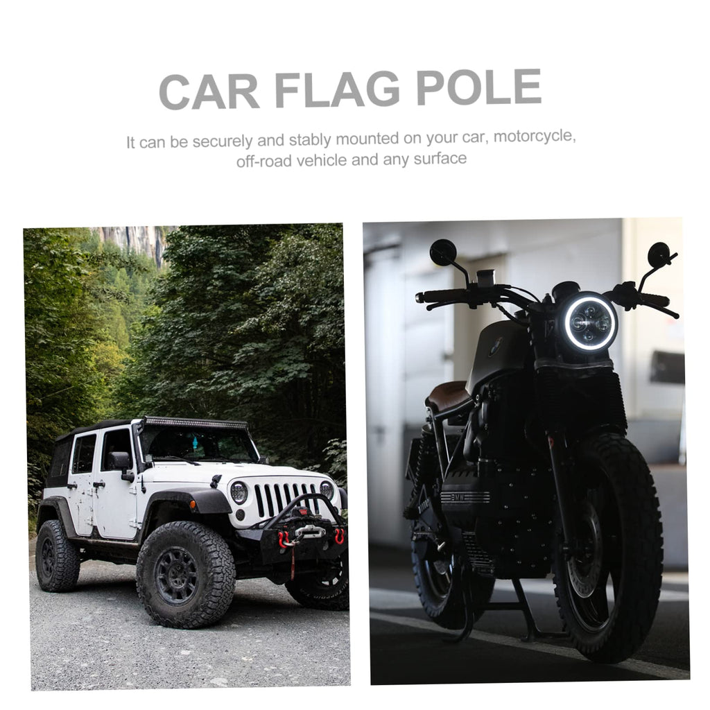 2pcs Flag Pole Base Suction Cup Mount J889588