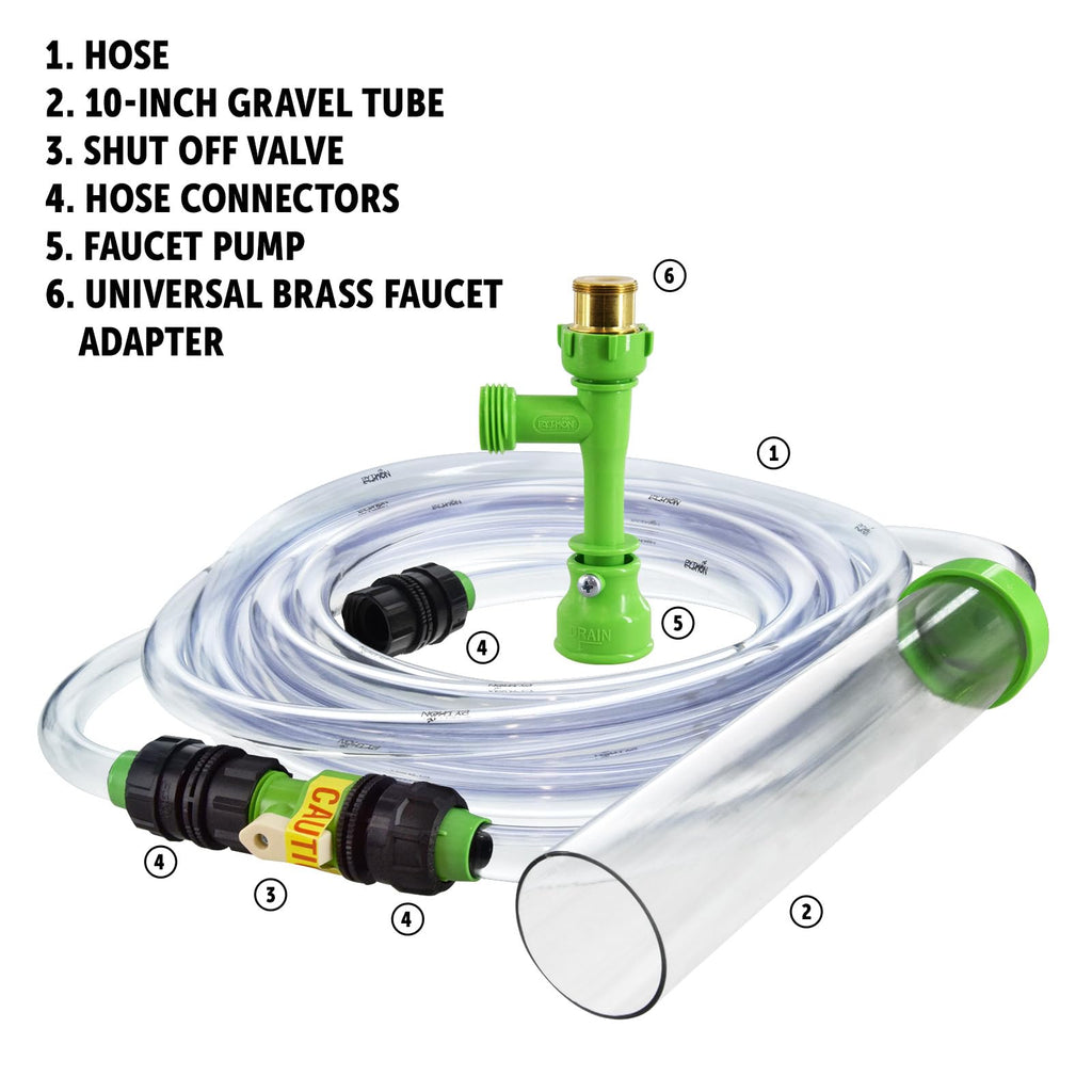 Aquarium Maintenance System, Gravel Cleaner and Water Changer, 25 Foot E488057