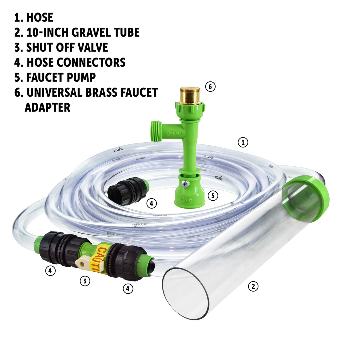 Aquarium Maintenance System, Gravel Cleaner and Water Changer, 25 Foot E488057