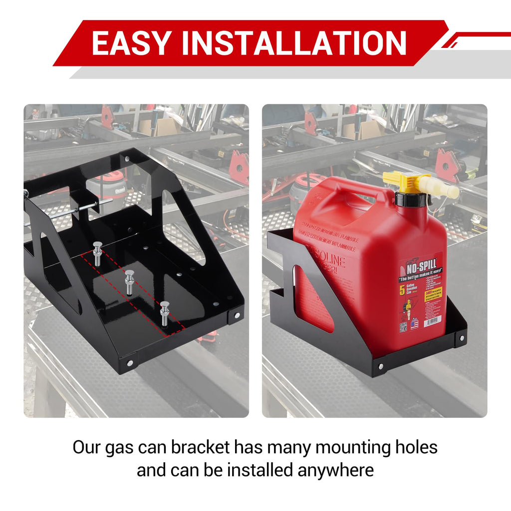 5 Gallon Trailer Gas Can Holder Rack J979