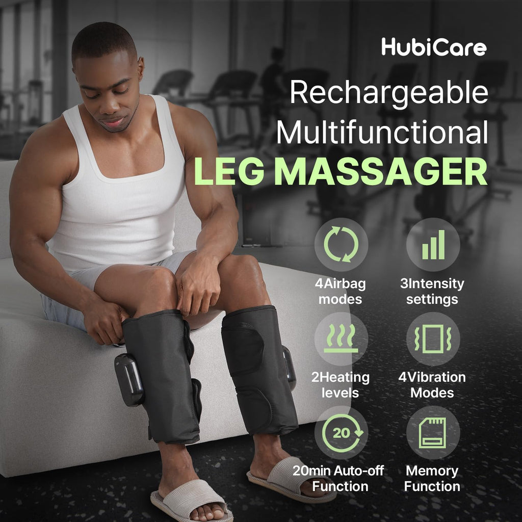 Heated Air Compression Cordless Leg Massager with Extension (Pair) U433422