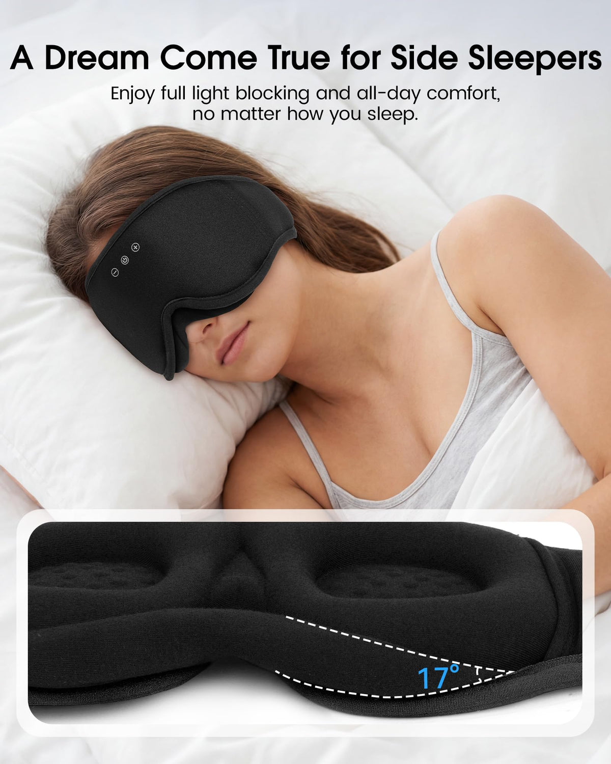 Sleep Mask Bluetooth Headphones P3040