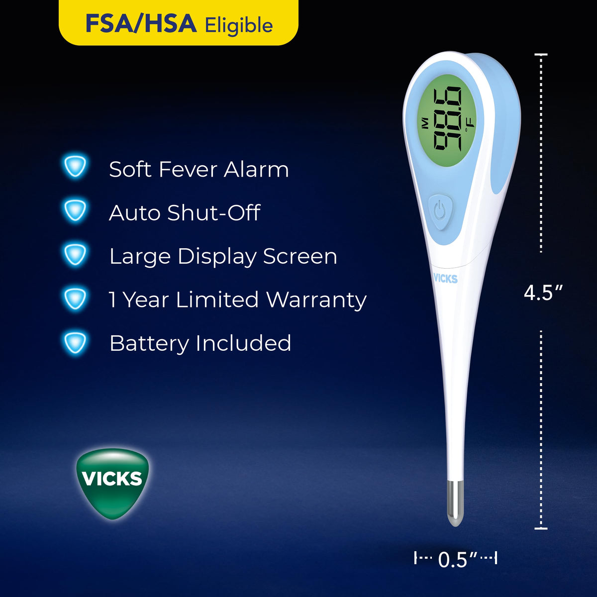 Digital Thermometer, Pack of 2 E7653