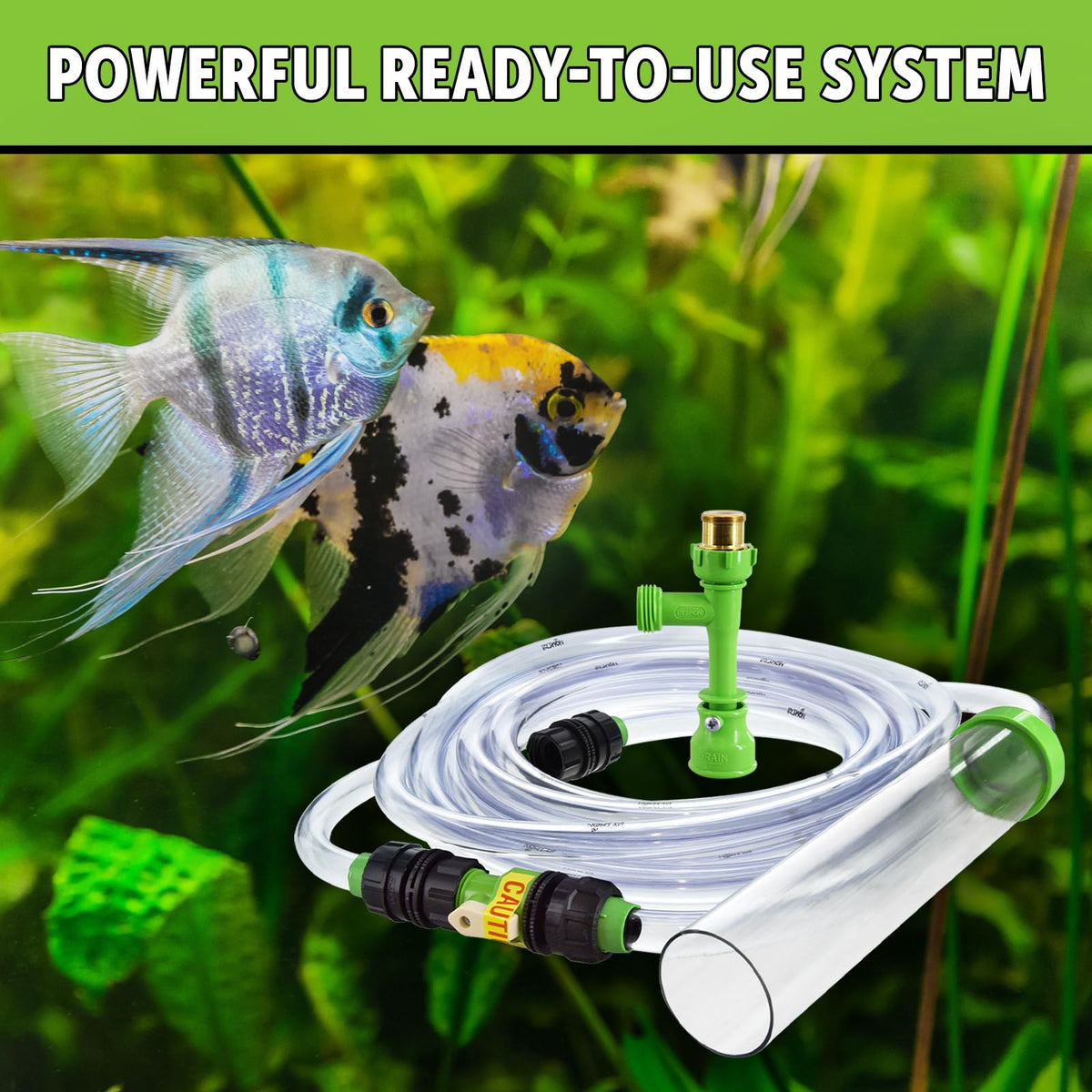 Aquarium Maintenance System, Gravel Cleaner and Water Changer, 25 Foot E488057