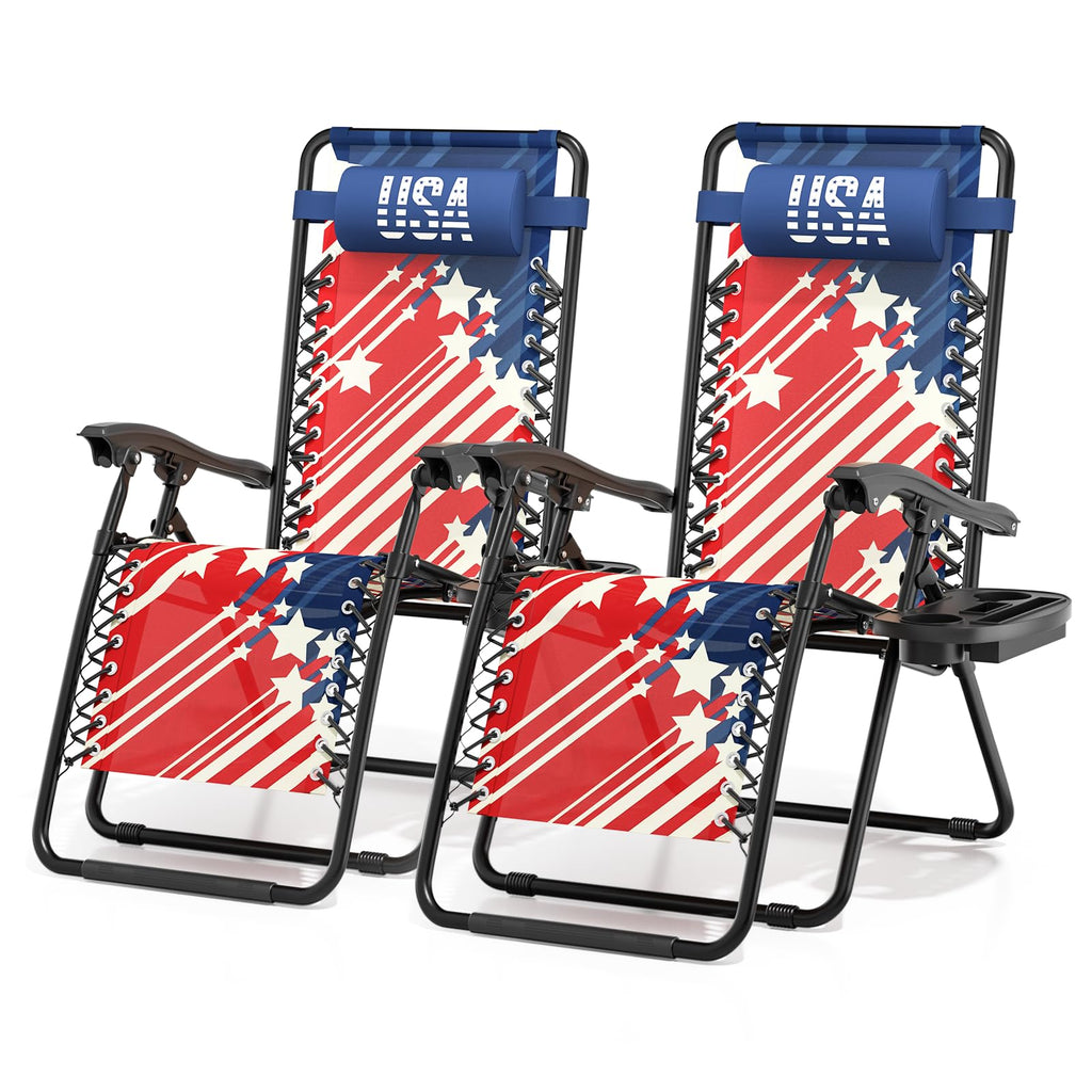 Zero Gravity Reclining Camping Chairs 2 Pack N957797