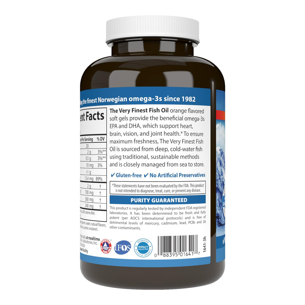 Fish Oil 700 mg Omega-3s Orange 120 Softgels T3981
