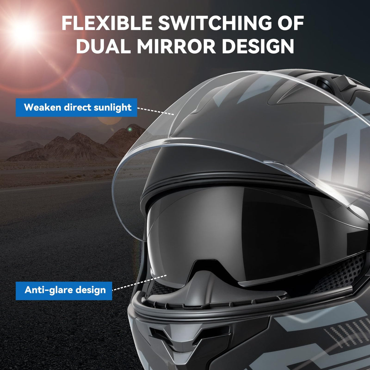 DOT Approved Modular Flip Up Motorcycle Helmet Y390701