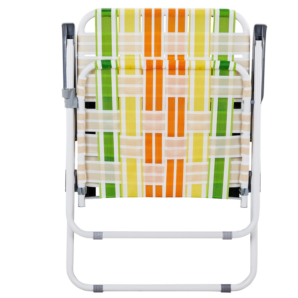 Set of 2 Webbed Folding Beach Chairs B660